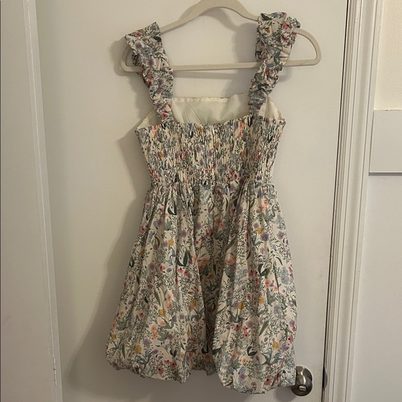 Floral Ruffle Strap mini Dress - Picture 4 of 6